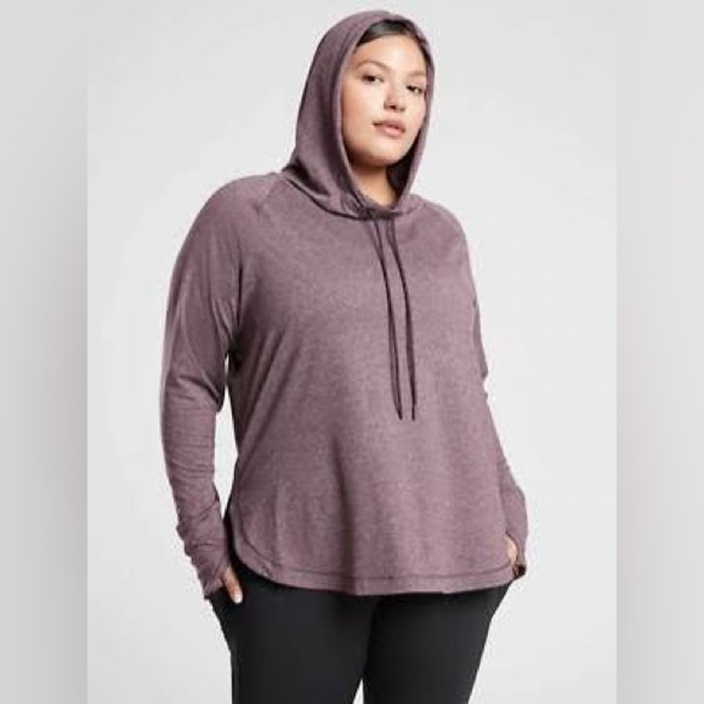 Athleta Uptempo Hoodie Purple Heather size L